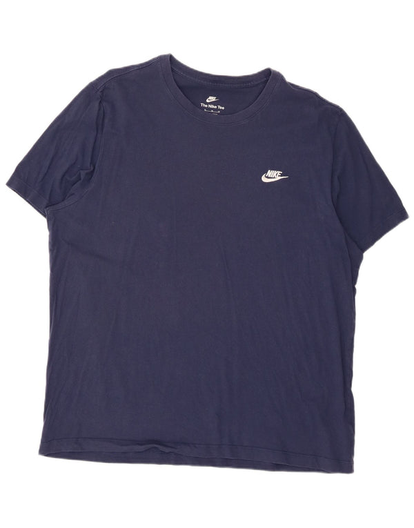 Camiseta masculina Nike Top XL azul marinho algodão