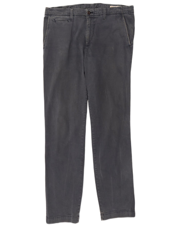 Calça Chino Slim Masculina Gap W34 L34 Algodão Cinza