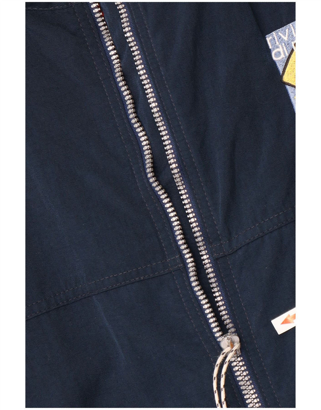 Jaqueta bomber gráfica masculina MURPHY & NYE Reino Unido 40 grande poliéster azul marinho