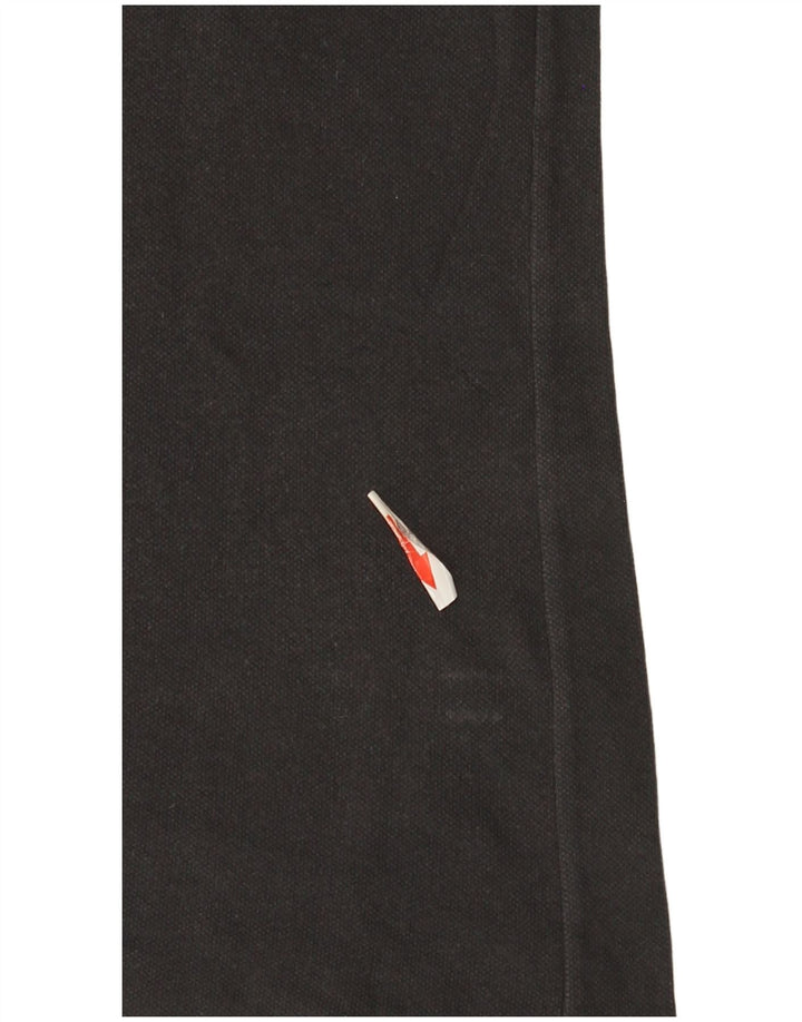 Camisa polo masculina Fred Perry pequena cinza algodão