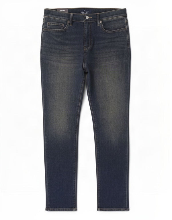 Gap Mens Stretch Slim Jeans W34 L32 Azul Algodão