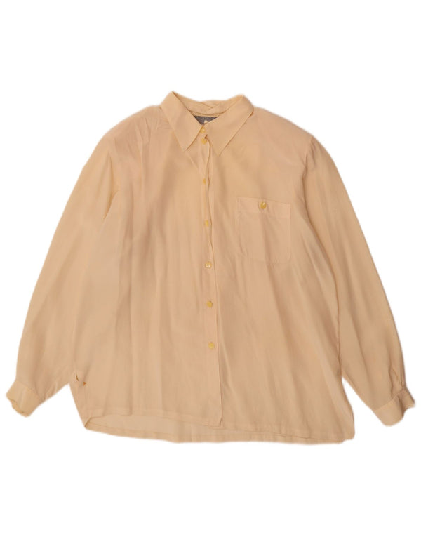 Blusa feminina Alba Fornari IT 46 grande seda branca