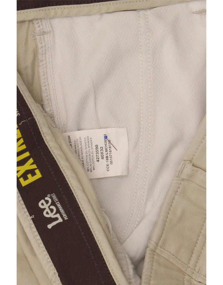 LEE Mens Straight Chino Trousers W40 L29 Beige Cotton Vintage Lee and Second-Hand Lee from Messina Hembry 