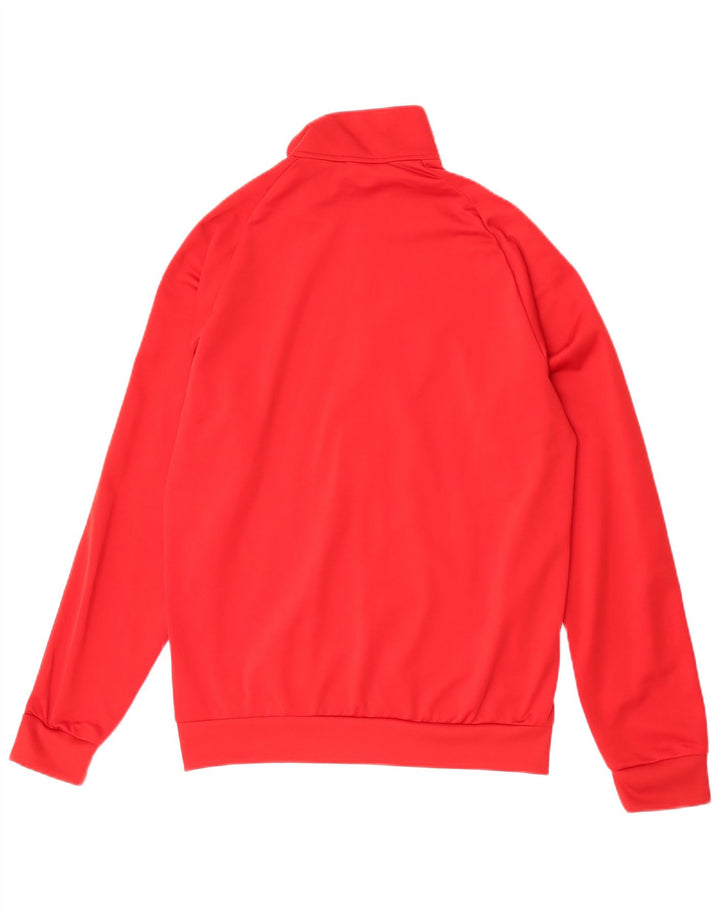 Adidas Mens Tracksuit Top Jacket Médio Poliéster Vermelho
