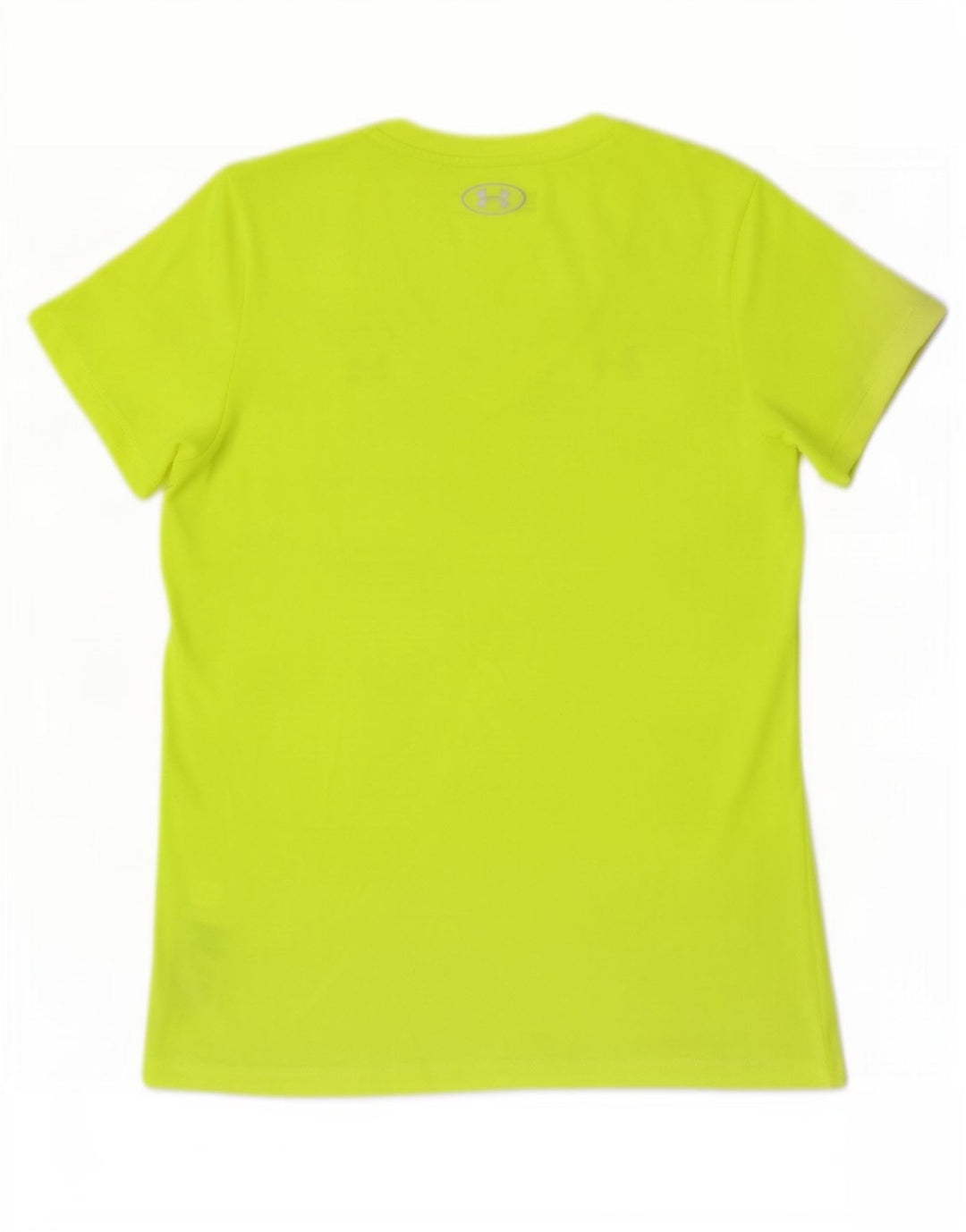 Camiseta feminina Under Armour Heat Gear Top UK 12 poliéster amarelo médio