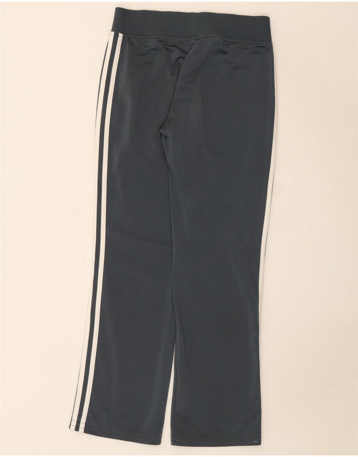 Calças de treino femininas Adidas UK 10 poliéster cinza pequeno