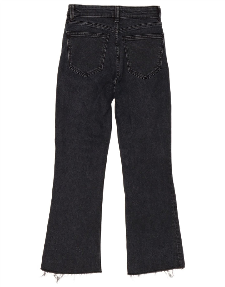 Calça jeans feminina Zara Bootcut EU 34 2XS W24 L25 azul marinho