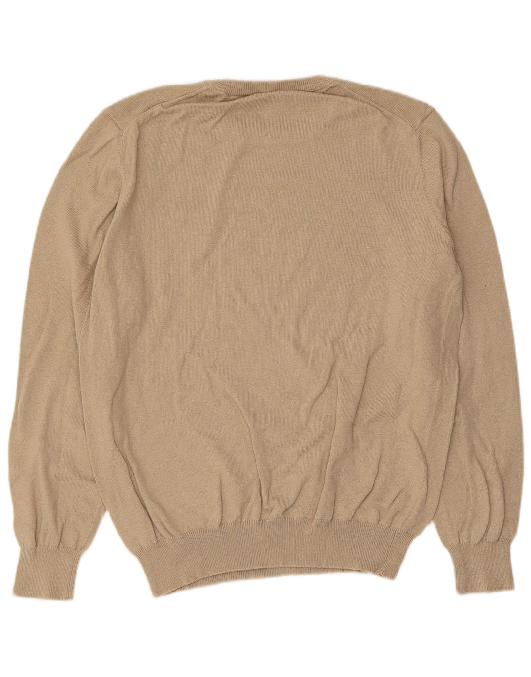 Suéter masculino Refrigiwear com gola redonda e algodão bege médio