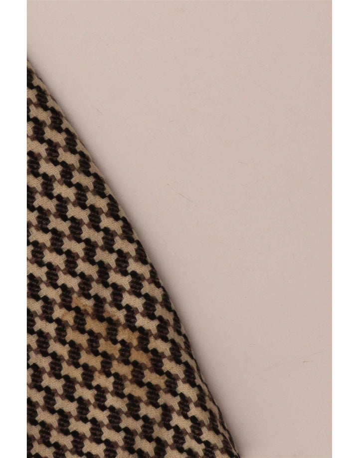 Jaqueta blazer feminina Poi By Krizia IT 40 pequena bege Houndstooth