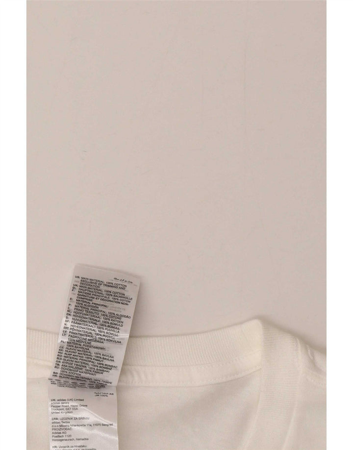 Camiseta masculina Adidas Top 2XL algodão branco