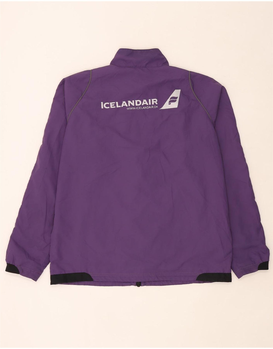 Hummel Jaqueta masculina de agasalho gráfico grande poliéster colorblock roxo