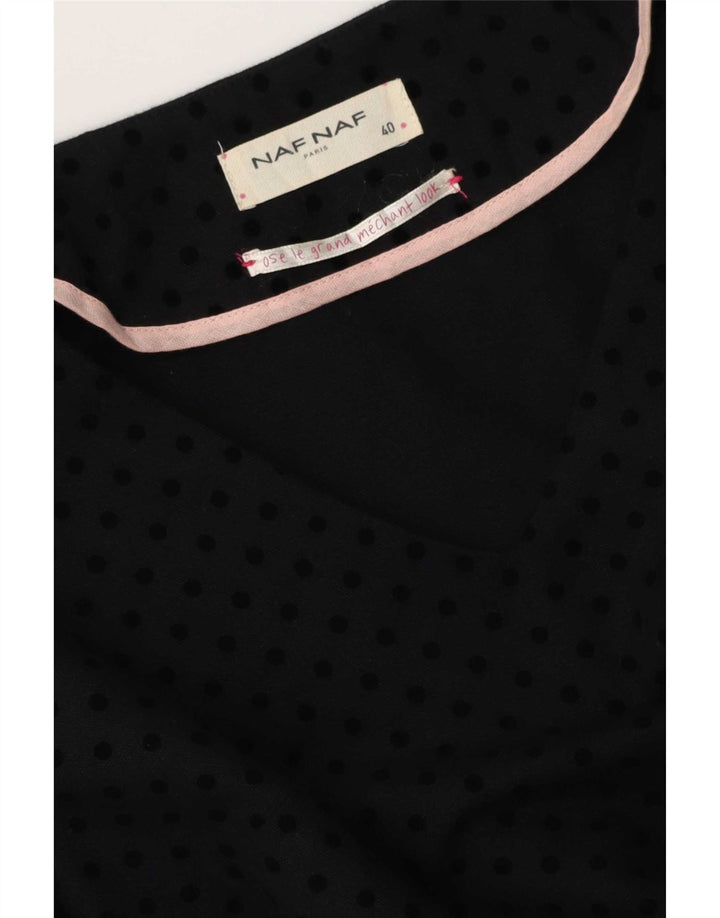 Vestido básico feminino Naf manga 3/4 EU 40 médio preto manchado