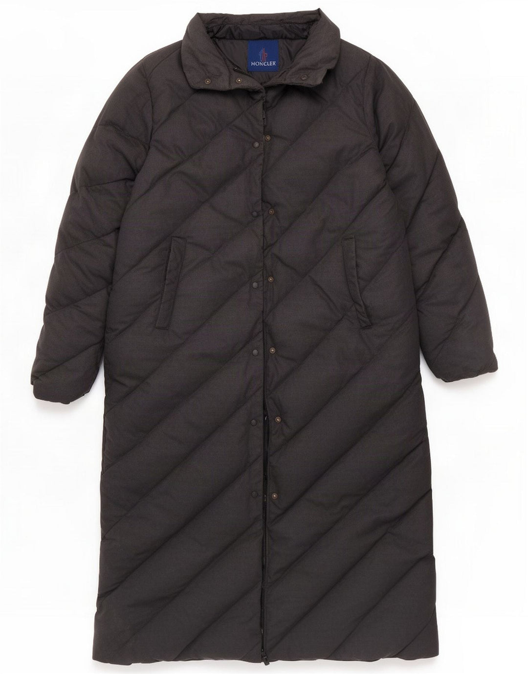 Moncler Casaco acolchoado feminino grande tamanho 3 Algodão cinza médio