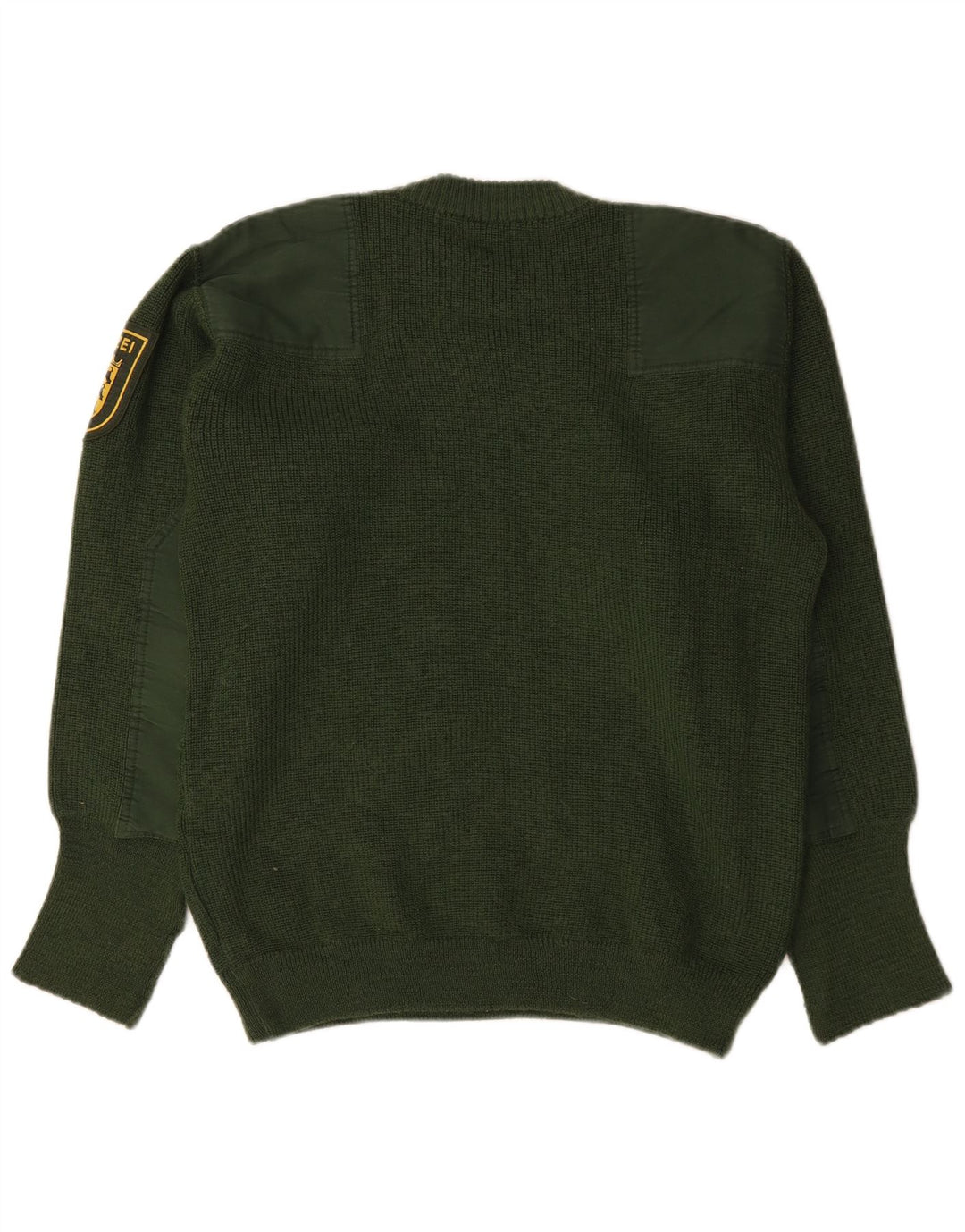 Suéter vintage masculino com gola redonda e gola redonda IT 50 verde médio