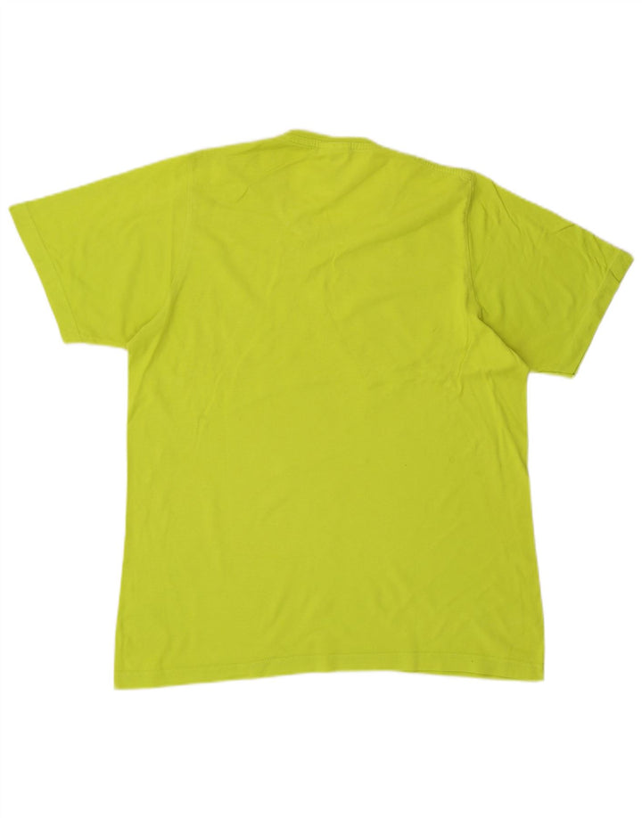 Adidas Mens Graphic T-Shirt Top Médio Algodão Verde
