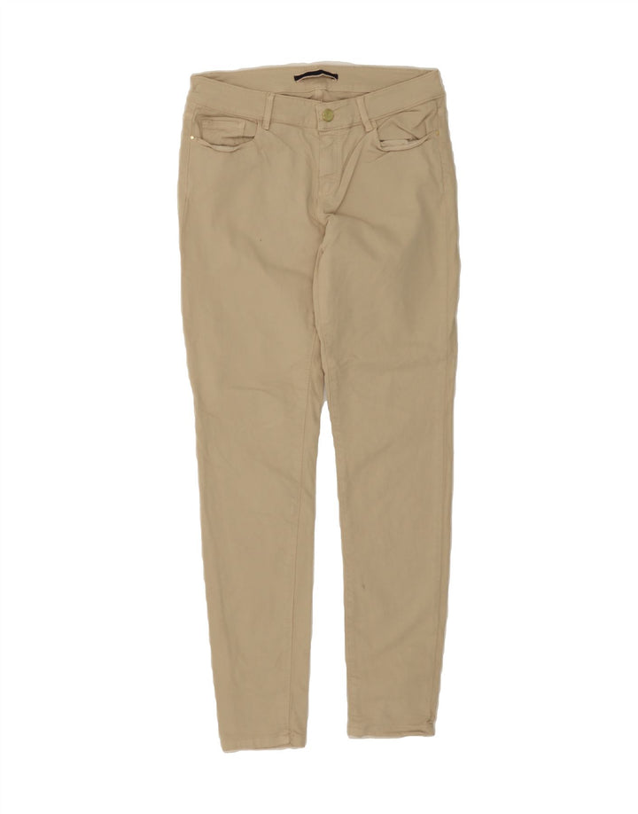 MASSIMO DUTTI Womens Skinny Casual Trousers EU 40 Medium W30 L29 Beige Vintage Massimo Dutti and Second-Hand Massimo Dutti from Messina Hembry 
