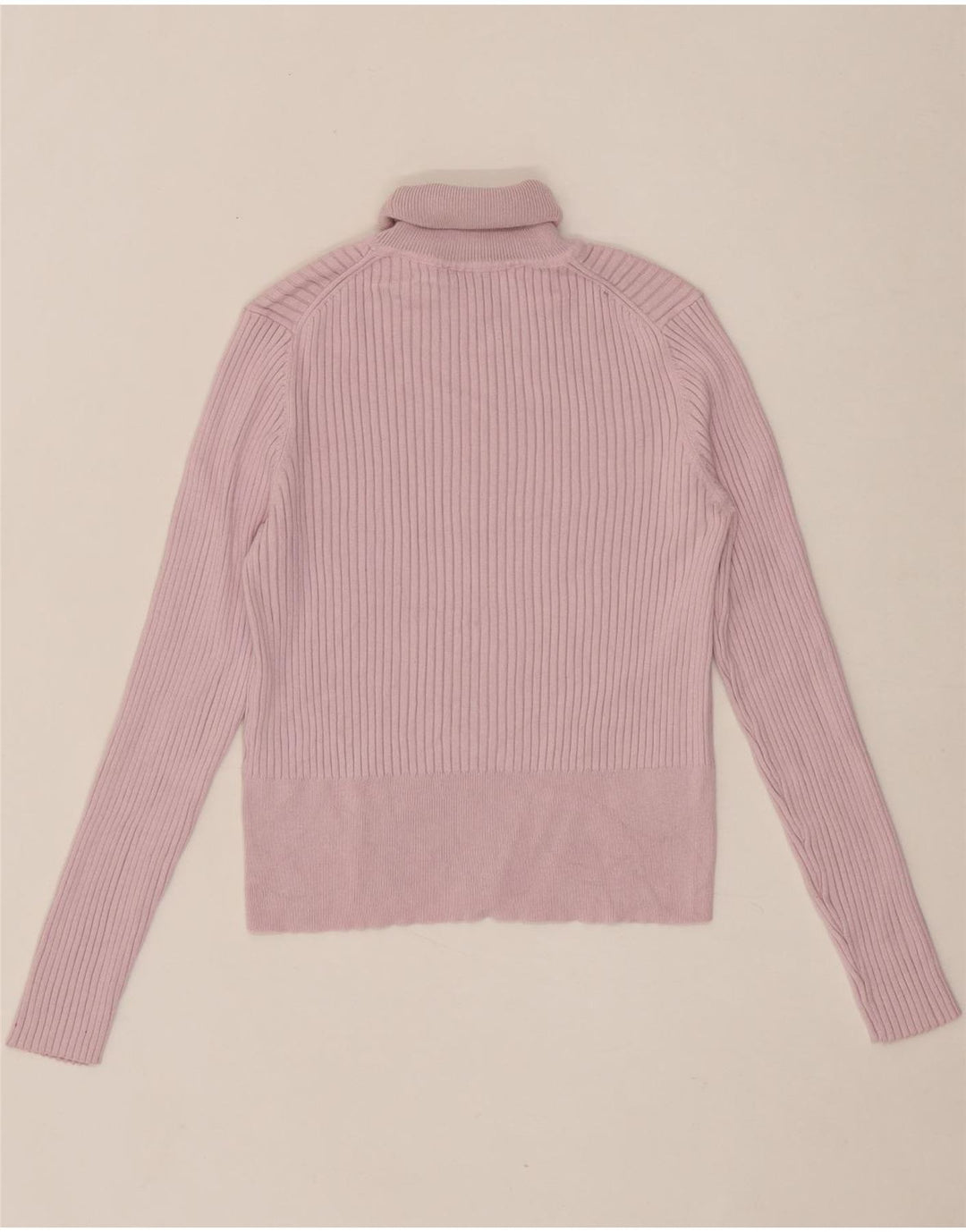 ZARA Womens Roll Neck Jumper Sweater UK 18 XL Pink Viscose Vintage Zara and Second-Hand Zara from Messina Hembry 
