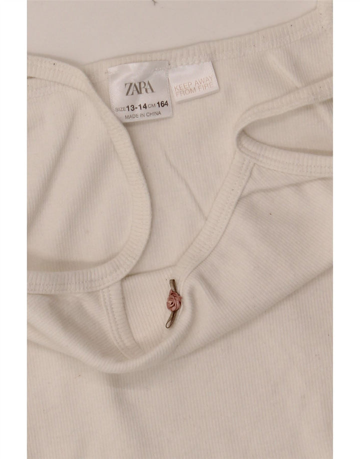 ZARA Girls Cami Top 13-14 Anos Branco
