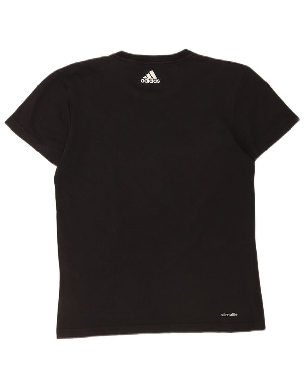Camiseta Adidas Masculina Climalite Graphic Top Pequeno Algodão Colorblock Preto
