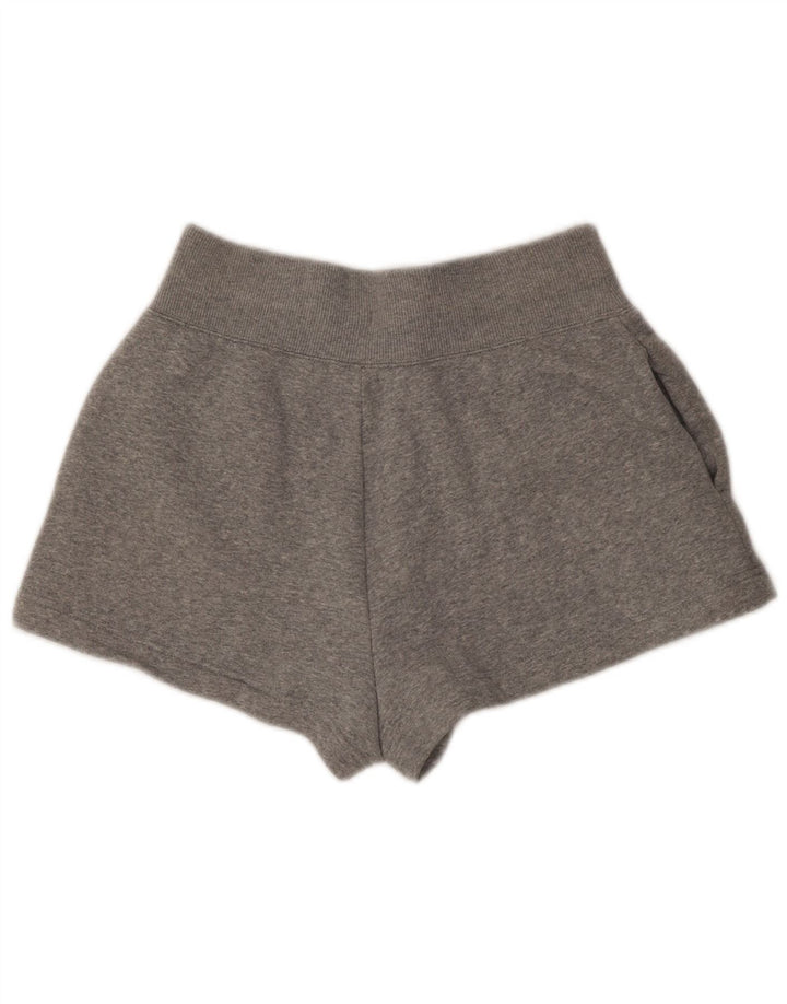 Shorts esportivos femininos NIKE UK 10 pequeno cinza algodão