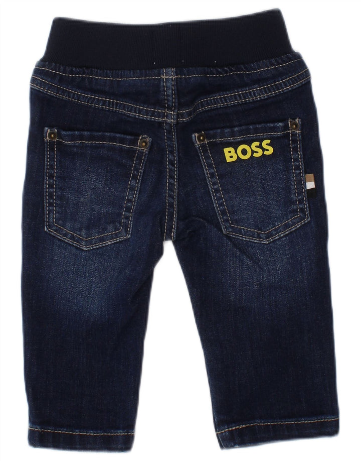 Hugo Boss Baby Boys Gráfico Straight Jeans 3-6 Meses W18 L8 Azul Algodão