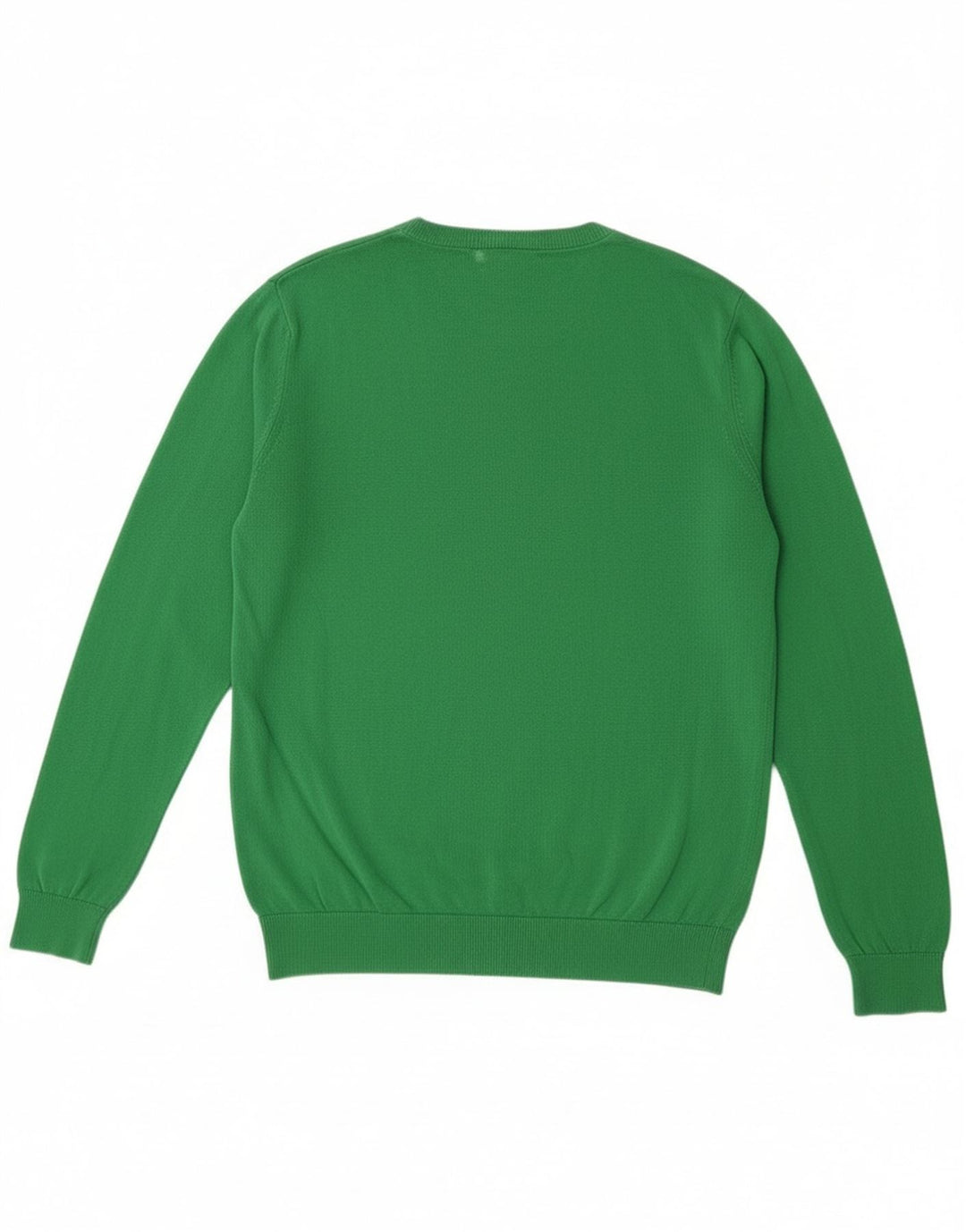 Suéter masculino Lacoste com decote em V tamanho 4 verde médio