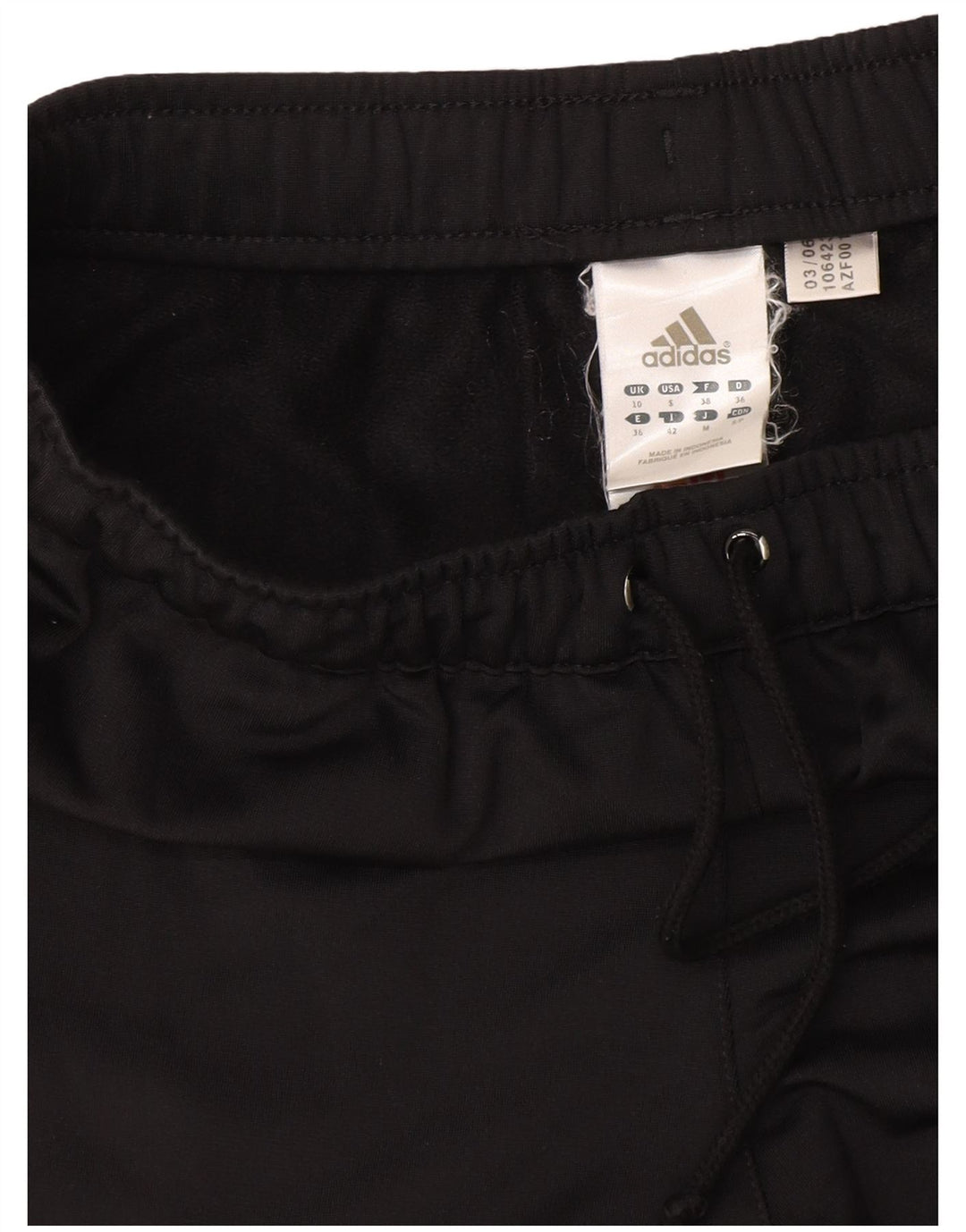 Shorts esportivos femininos ADIDAS UK 10 pequeno poliéster preto
