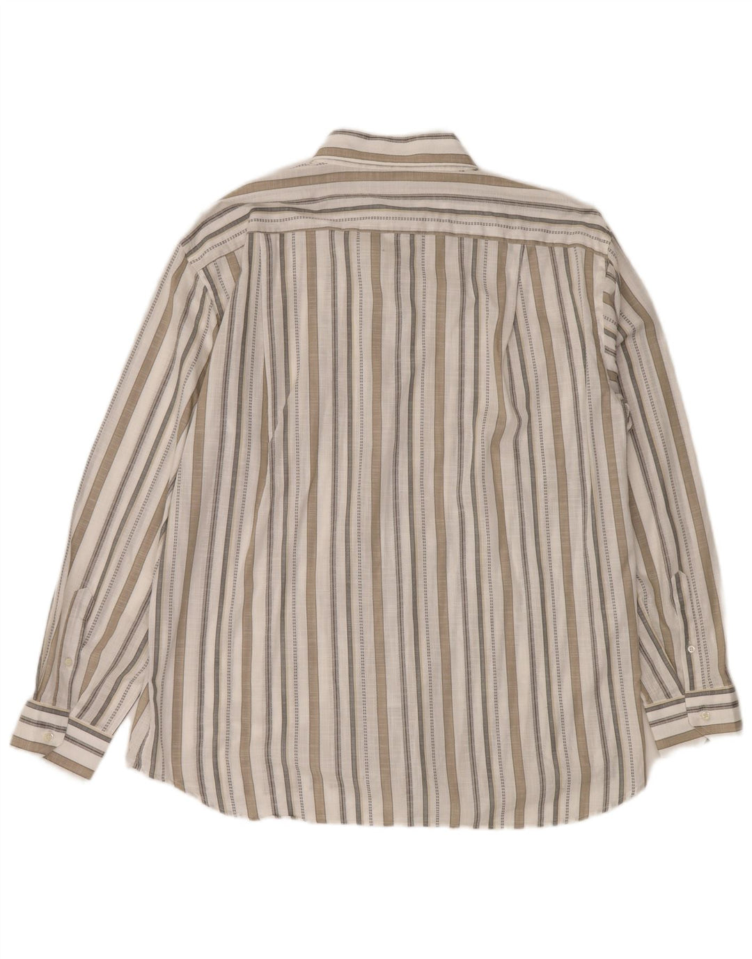 Camisa masculina ROCCOBAROCCO tamanho 45 18 2XL listrado branco