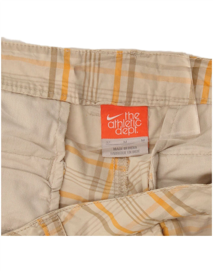 Shorts Cargo Masculino Nike Médio Bege Xadrez