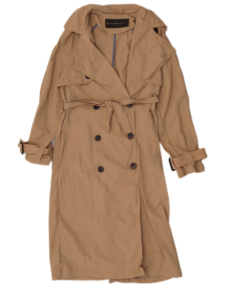 Trench Coat feminino French Connection UK 10 poliamida bege pequena