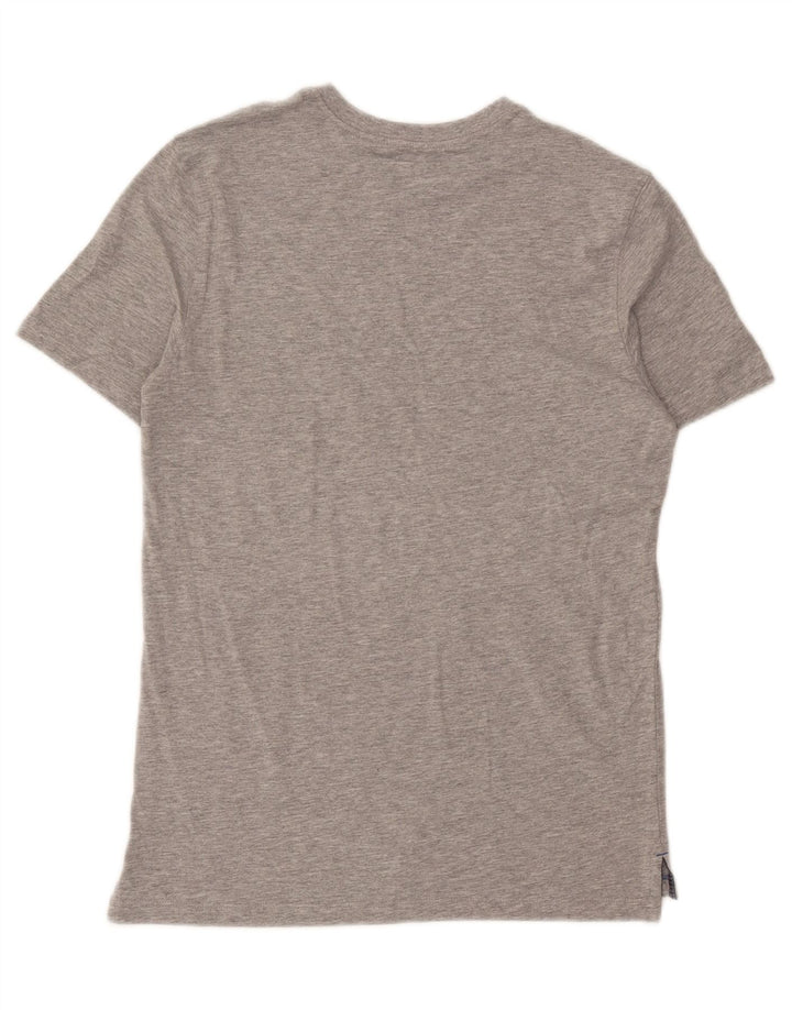 Camiseta gráfica masculina WHITE STUFF Top pequeno algodão cinza