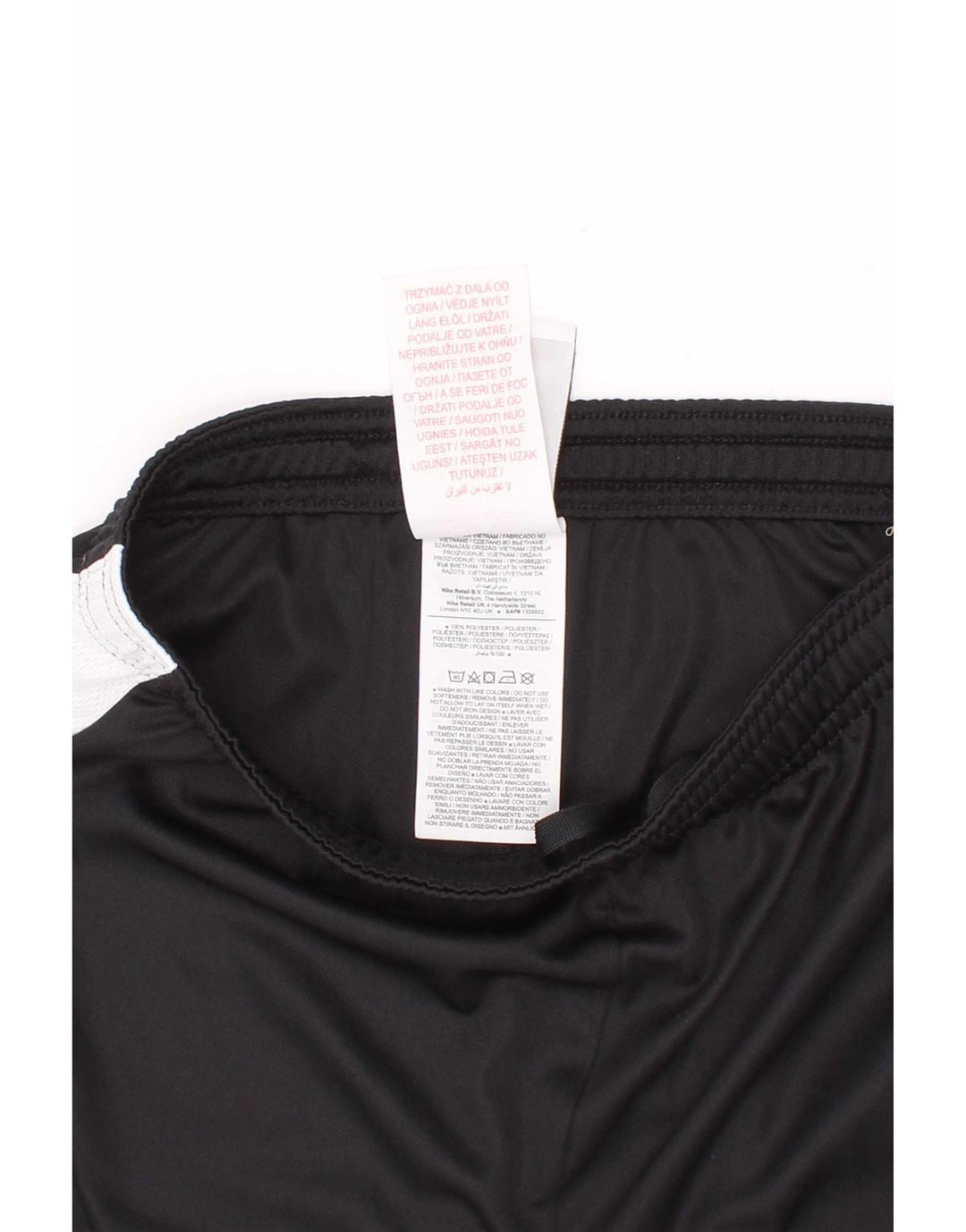 Shorts esportivos Nike Boys Dri Fit 10-11 anos médio preto poliéster