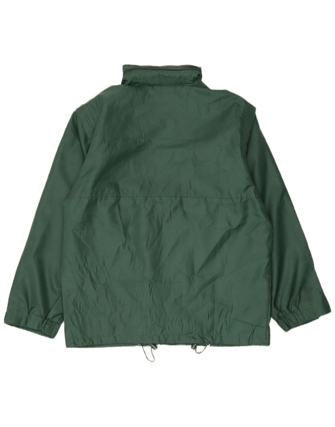 Jaqueta de chuva masculina Spalding com capuz e ajuste solto UK 38 poliamida verde médio