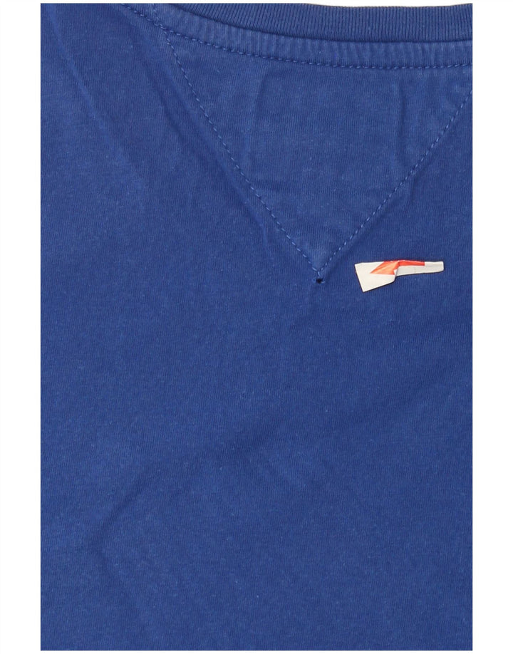 Camiseta masculina Tommy Hilfiger Top médio algodão azul