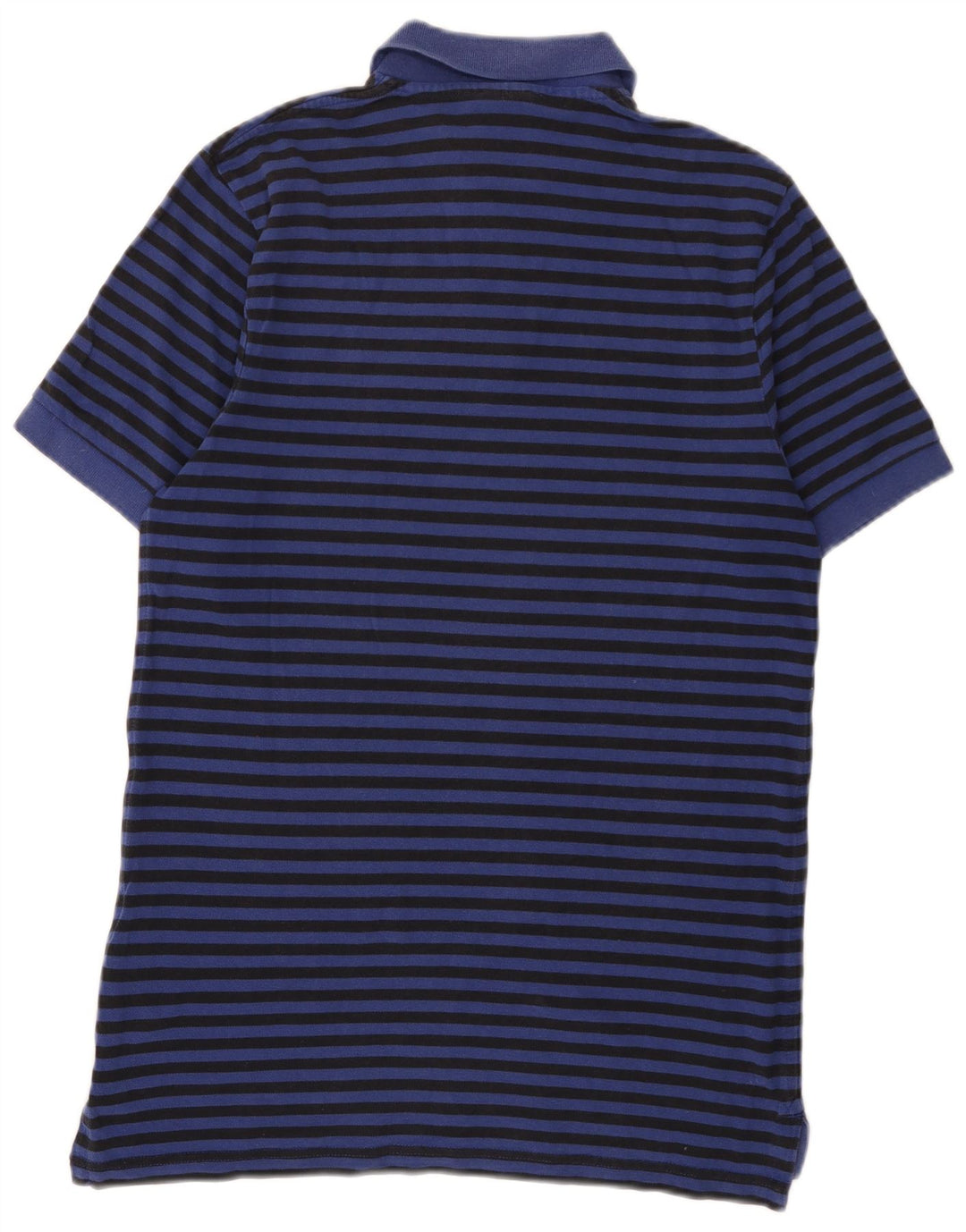 Camisa polo masculina Nike Inter de Milão média azul marinho listrada de algodão