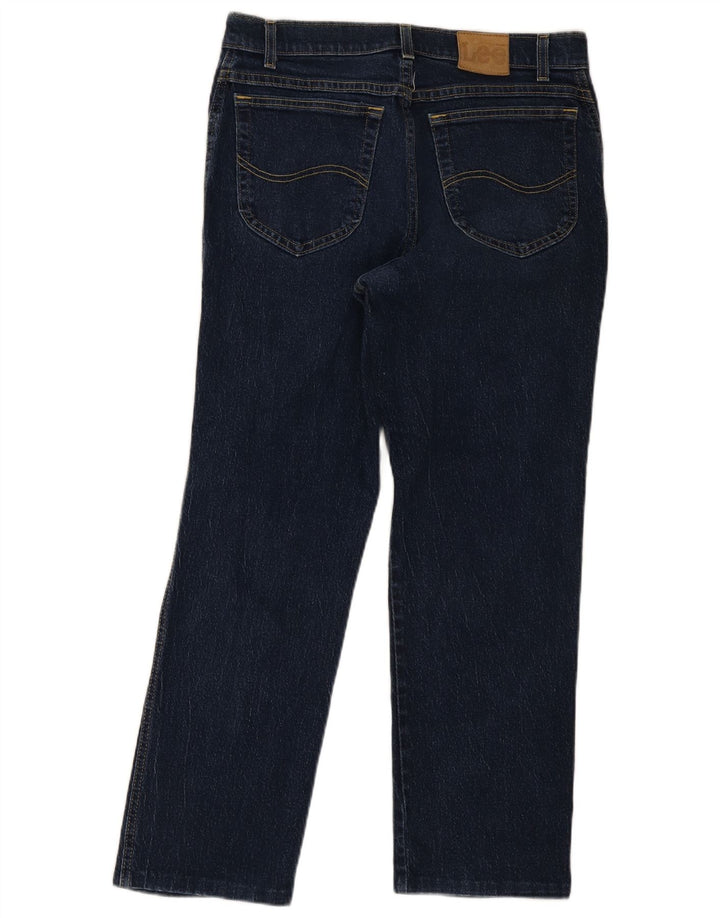 Calça jeans reta masculina Lee W32 L28 azul marinho