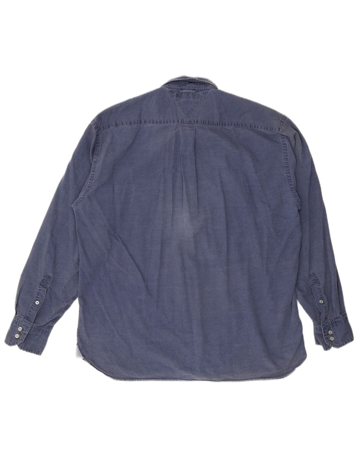Camisa masculina Tommy Hilfiger XL azul algodão