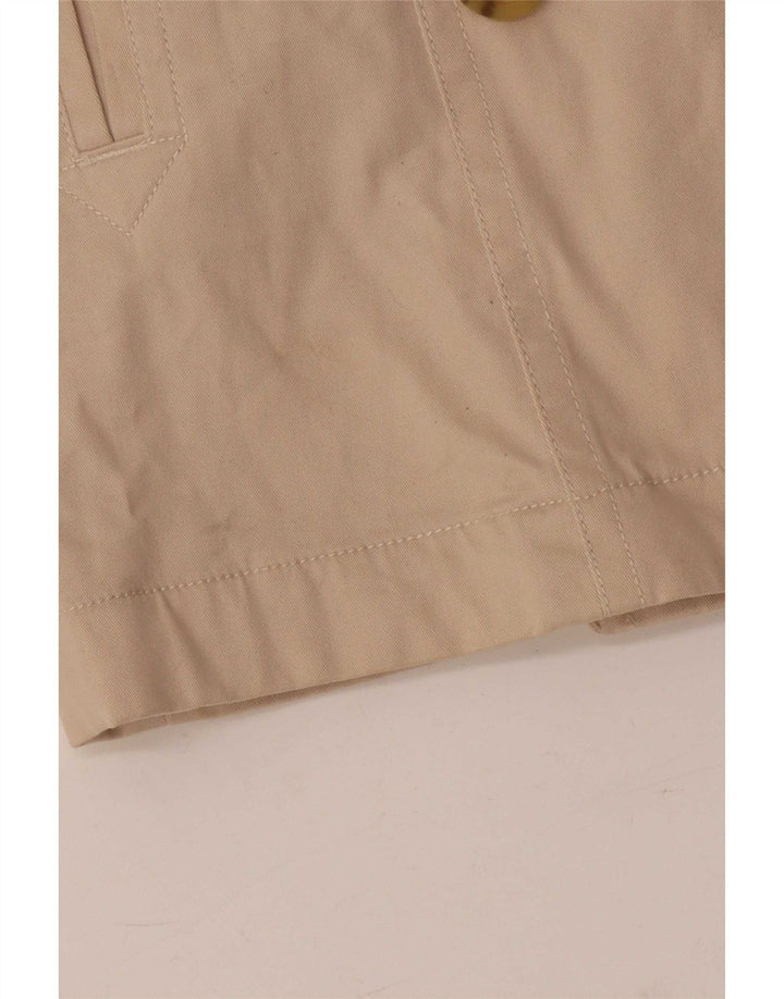 Gap Womens Pea Coat UK 12 Algodão Bege Médio