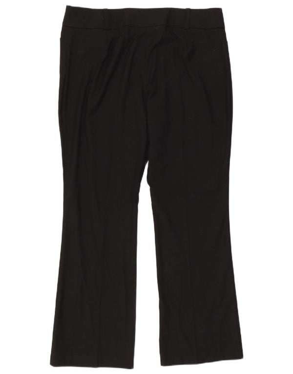 Calça feminina reta casual Marks & Spencer UK 16 grande W36 L31 preta