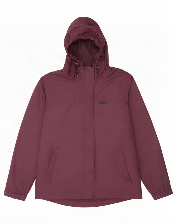 Jaqueta de chuva feminina com capuz Mountain Warehouse UK 12 poliamida roxa média