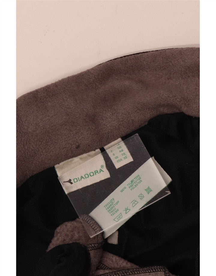 Diadora Mens Tracksuit Top Jacket UK 38 Medium Grey Colourblock Poliéster