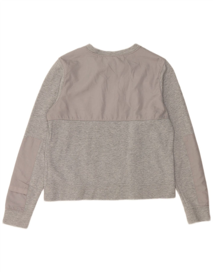 Moletom feminino Nike Jumper UK 16 grande algodão cinza