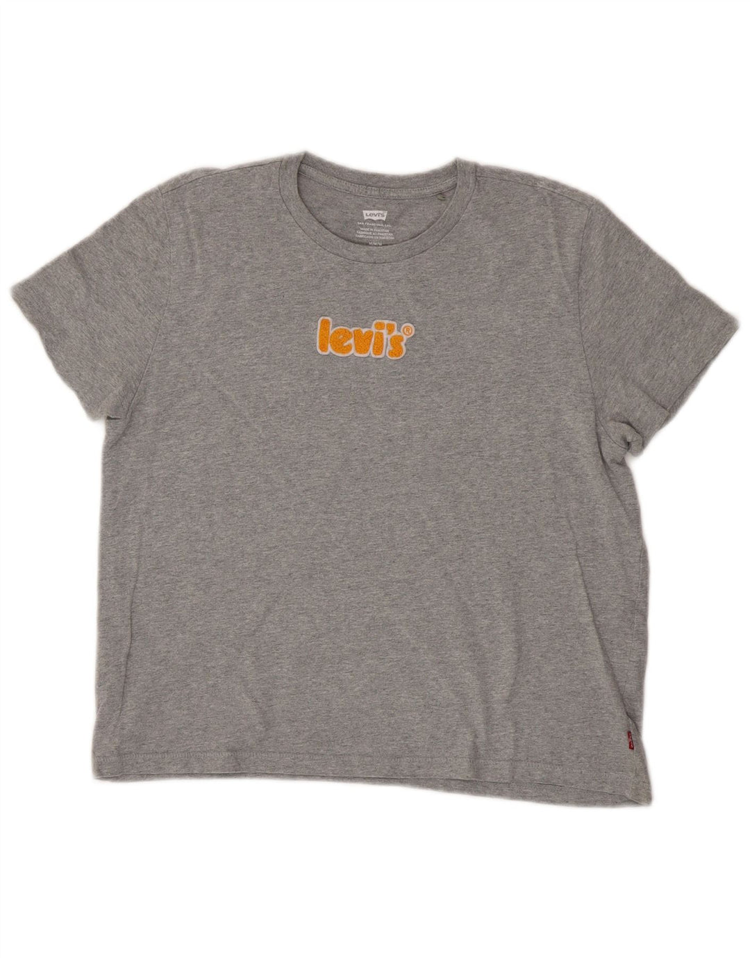 Camiseta feminina Levi's Crop Graphic UK 14 cinza médio