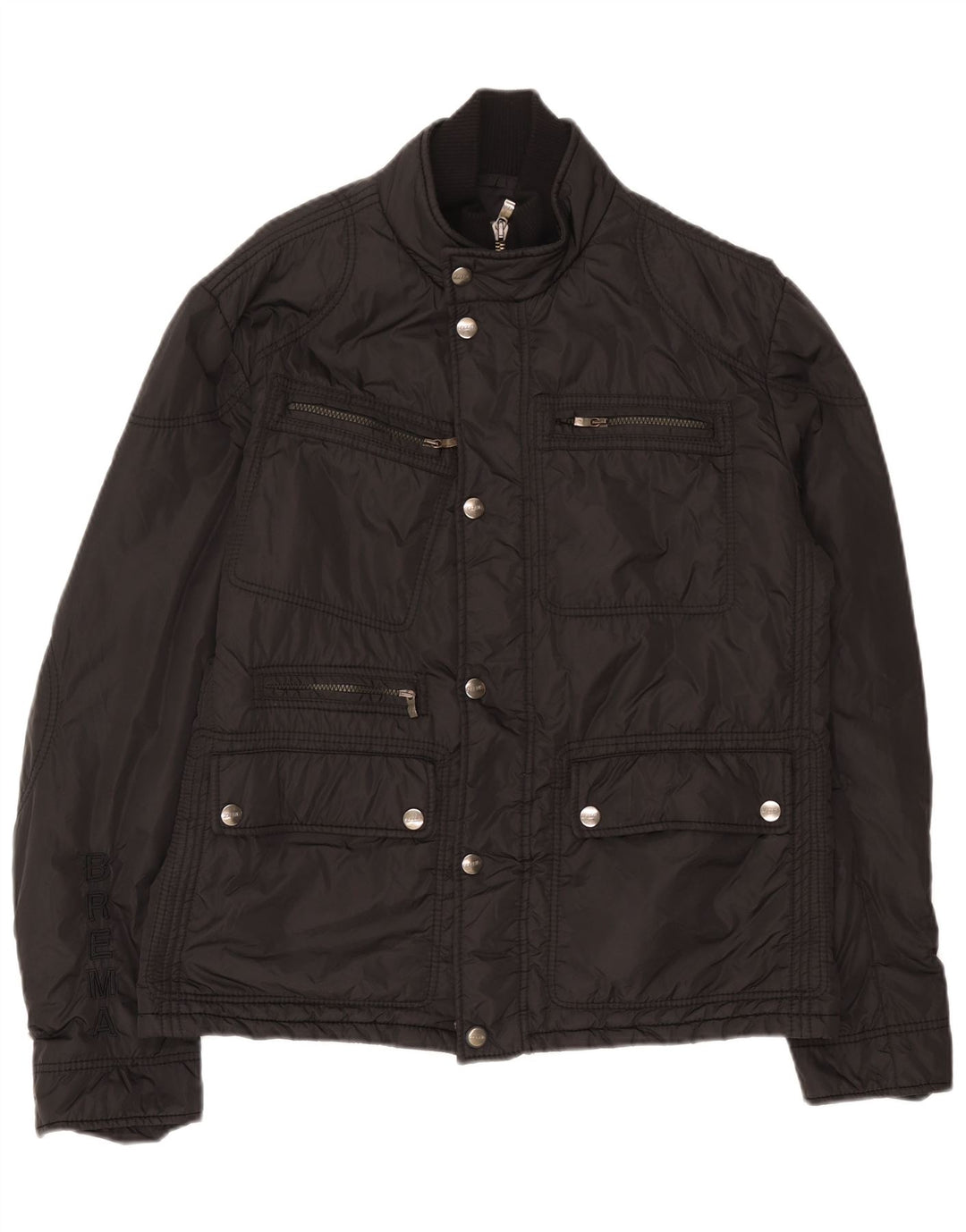 Jaqueta utilitária masculina Brema UK 38 poliamida preta média