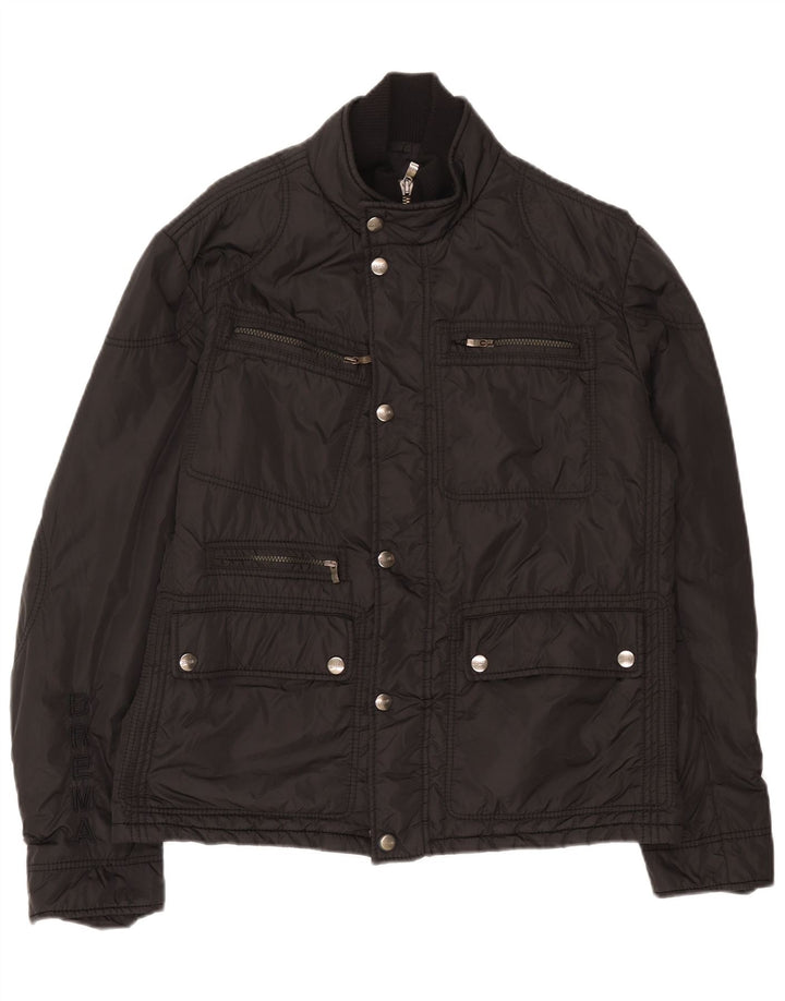 Jaqueta utilitária masculina Brema UK 38 poliamida preta média