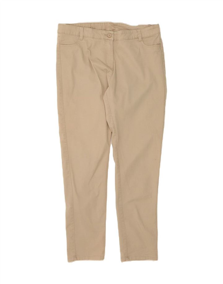 IZOD Womens Regular Casual Trousers US 15 XL W34 L29 Beige Cotton Vintage Izod and Second-Hand Izod from Messina Hembry 