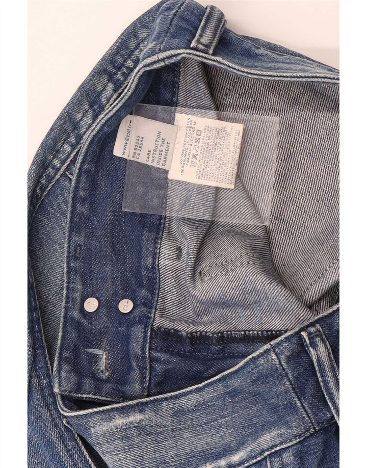 Jeans recortados femininos Diesel W26 L25 algodão azul