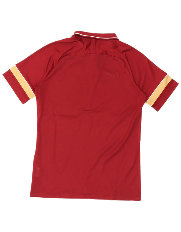 Camisa polo masculina Nike Dri Fit médio poliéster listrado cor de vinho