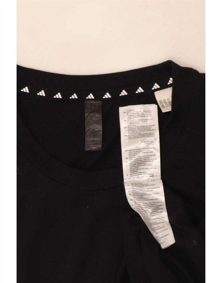Adidas Mens Aeroready Camiseta Top Grande Poliéster Preto