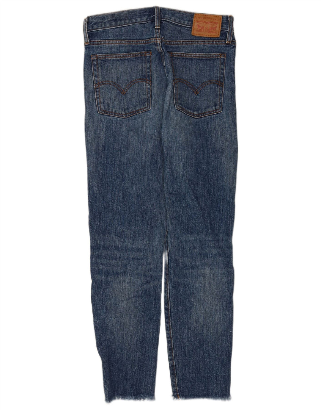 Jeans slim feminino LEVI'S W28 L27 algodão azul